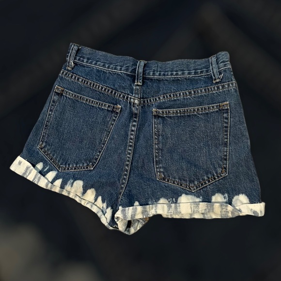 Dark Wash Denim Shorts - Picture 2 of 3